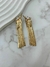 Brinco franja dourado bijuteria