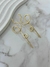 Brinco dourado bijuteria