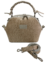 Bolsa Pamela Crocro Off White Níquel