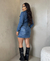 Saia jeans com brilho - comprar online