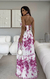 Vestido longo flores - comprar online