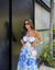 Vestido longo flores - Tstore