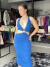 Vestido longo canelado