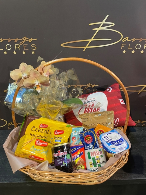 Cesta de café c Orquídea