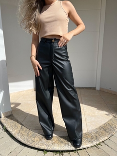 WIDE LEG COURO