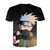 2021 verão novo japão anime kakashi itachi camisa masculina o-pescoço naruto