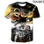 Imagem do Dragon Ball Z figuras do anime Son Goku Super Saiyan 3D Print T Shirts Menino Cr