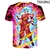 Dragon Ball Z figuras do anime Son Goku Super Saiyan 3D Print T Shirts Menino Cr - comprar online