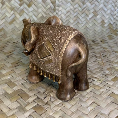Estátua Elefante da Sorte Trabalhado - comprar online