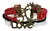 PULSERA KITTY NEGRO ROJO BLANCO