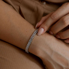 PULSEIRA RIVIERA BAGUETE CRISTAL AJUSTÁVEL