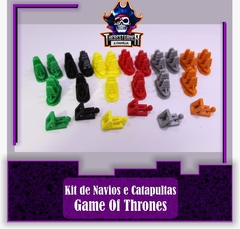 Kit de Navios e Catapultas Game of Thrones - Dobrão 3D 