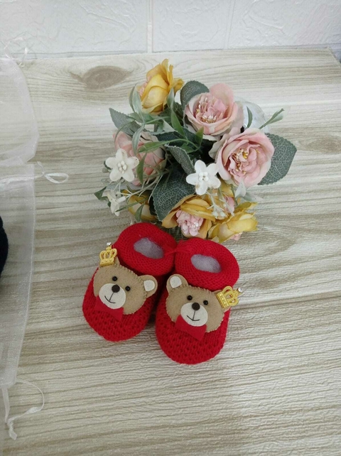 Sapatinho Ursinho Vermelho