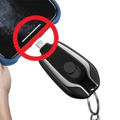 Seja carregado em qualquer lugar! Carregador Portátil Chaveiro na internet