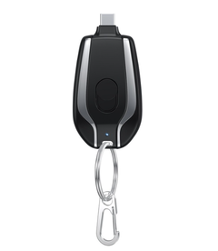 Seja carregado em qualquer lugar! Carregador Portátil Chaveiro