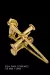 PINGENTE CRUZ ESTILO PREGO - BANHADA A OURO 18K - comprar online