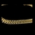 PULSEIRA GRUMET LATERAL DUPLA(6mm) - BANHADA A OURO 18K - comprar online
