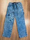 CALÇA BAGGY CARPINTEIRO JEANS ACID WASH TRIP SIDE - comprar online