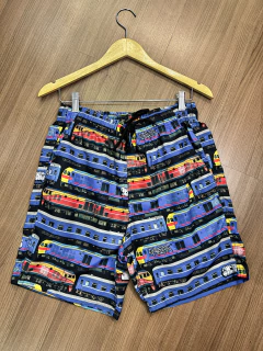 SHORTS TECTEL AZUL ESTAMPADO CHRONIC - comprar online