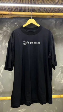 CAMISETA OVERSIZED LOGO PRETA KRAB