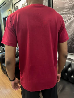 CAMISETA MALHA PERUANA EMPORIO ARMANI VERMELHO na internet