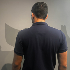 Camisa Polo em Piquet Marinho - comprar online