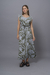 Imagen de Vestido Lino Estampado con Cinto
