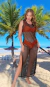 Saida vestido longo telinha - comprar online