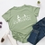 T-shirts femininas JCGO verão manga curta impressão de algodão engraçado Hal - More style