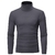 Moda masculina casual slim fit básico gola alta gola alta pulôver masculino ou - More style