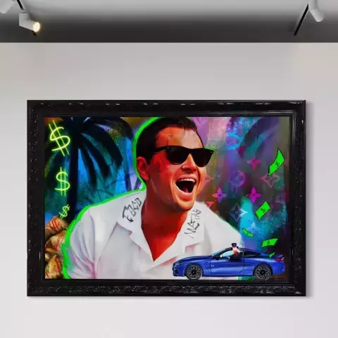 THE WOLF 90X60 MOLDURA CLASSICA