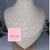 Colar Choker Fio invisível Madrepérola (Pedra Natural) Aço Inox Prata
