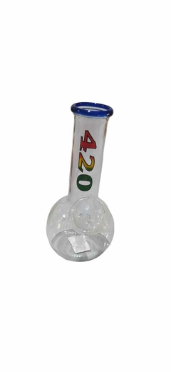 BLUNT R. BONG VIDRIO 13CM- ESTAMPA 420 - MW1