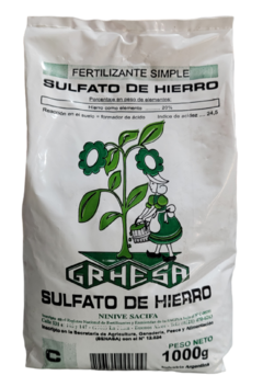 GRHESA SULFATO DE HIERRO 1000 GR - SULFA1000