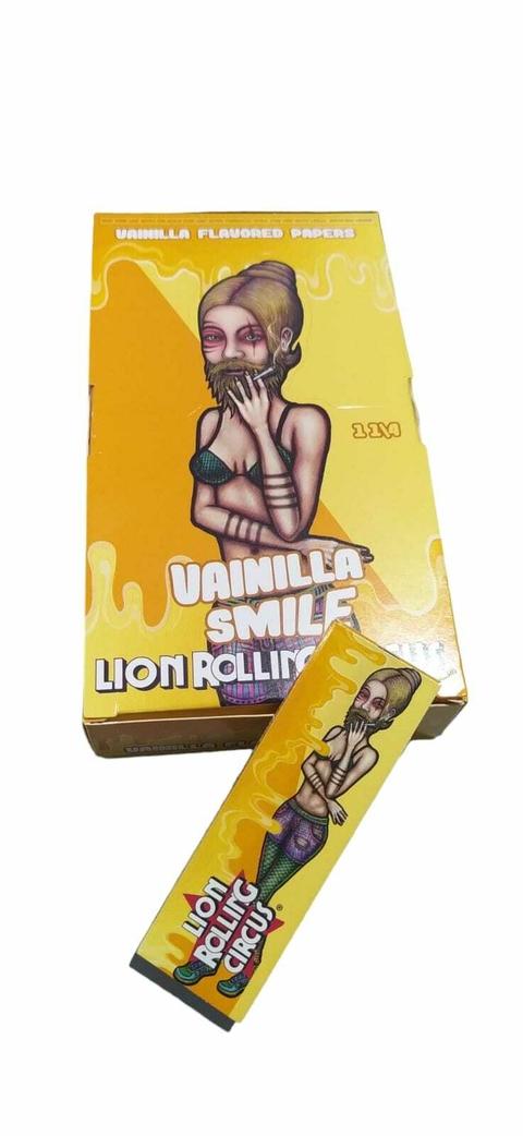 LION PAPEL SABORIZADOS VAINILLA SMILE 1 1/4 PACK 25U