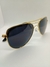 Óculos de Sol Aviador Metal Dourado com Preto - loja online