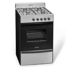 Cocina Inoxidable 56cm Horno con Visor Válvula de Seguridad Longvie