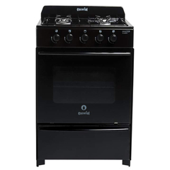 Cocina Escorial Master Classic Negra 56cm con Parrilla Gas Natural