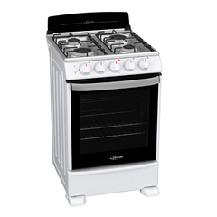 Cocina Multigas Drean Blanca 55cm 4 Hornallas Luz Encendido Termostato - comprar online