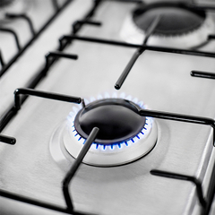 Cocina Multigas Drean Inoxidable 55cm 4 Hornallas Luz Encendido Termostato - tienda online