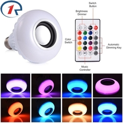 Lampada Musical Bluetooth Led Com Controle