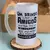 Caneca de vidro jateado - Chopp 475ml personalizada - CS Fina Estampa
