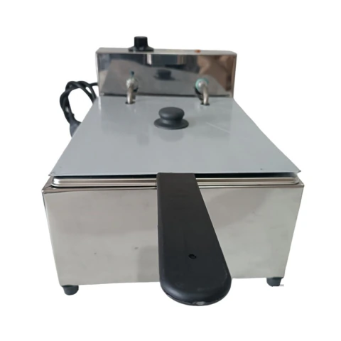 Fritadeira Elétrica Industrial 1 Cuba 7 L Profissional com Cabo de Proteção e Tampa (Opcional)