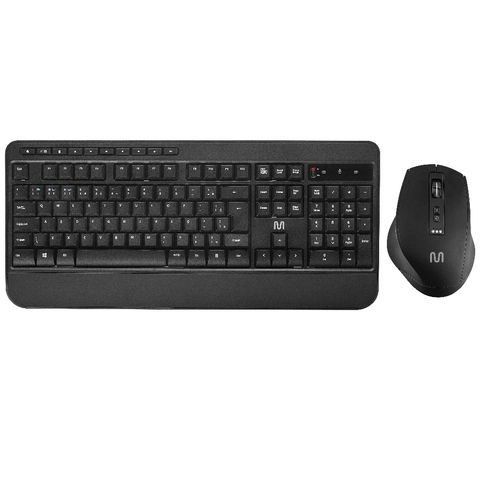 Kit Teclado E Mouse Sem Fio Cs1200 Multimídia Conexão Bt+usb 3200dpi - Tc301