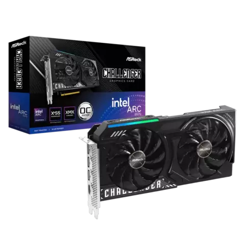 Gpu Asrock Intel Arc B570 Challenger 10g Oc 160 Bits (b570 Cl 10go) 90-ga5kzz-00uanf