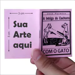 Mini Folhetos de Cordel com contracapa Personalizavel 100 Unidades - comprar online