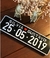 Placa aluminio de casamento 2 linhas, fundo preto, bordas e letras brancas, 45,00 reais