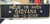 Placas de aluminio fundo preto e letras douradas - online store