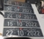 Placas de aluminio Fundo Preto e Letras polidas