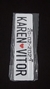 Placas de aluminio fundo Branco e letras pretas - Radov Placas Decorativas